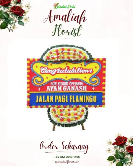 Sewa Papan Bunga Wedung